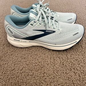 Brooks Ghost Women's Athletic Shoes - Light Blue and Navy